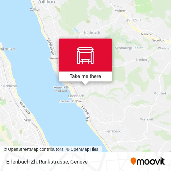 Erlenbach Zh, Rankstrasse map
