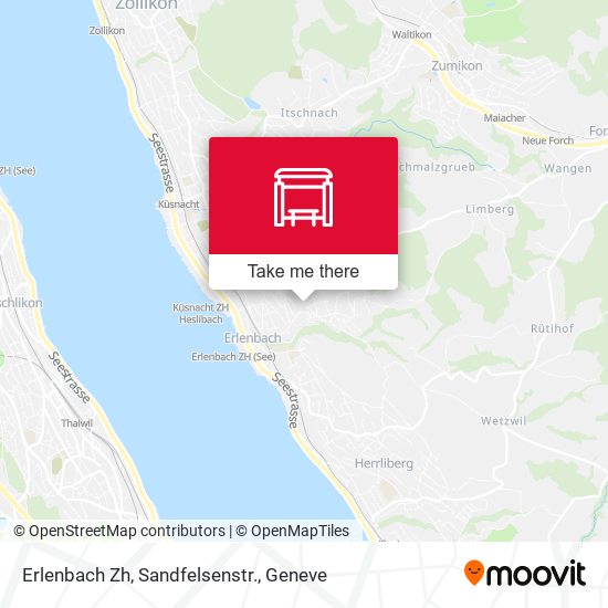 Erlenbach Zh, Sandfelsenstr. map