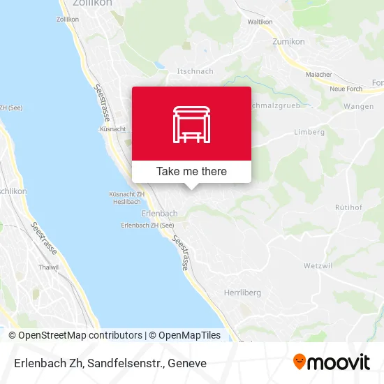 Erlenbach Zh, Sandfelsenstr. map