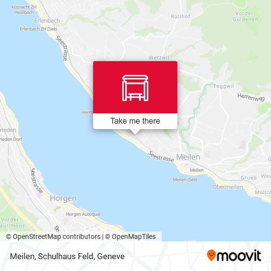 Meilen, Schulhaus Feld map