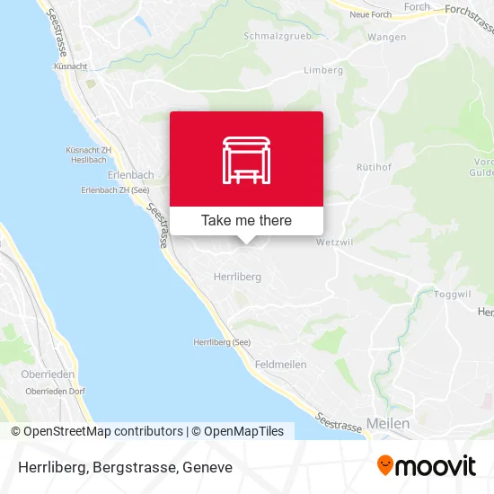 Herrliberg, Bergstrasse map