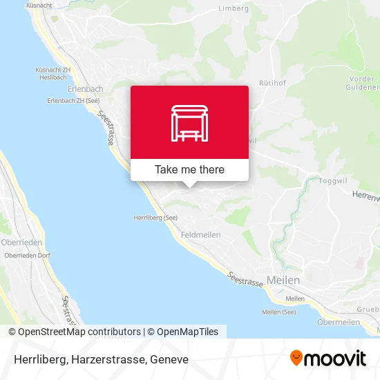 Herrliberg, Harzerstrasse map