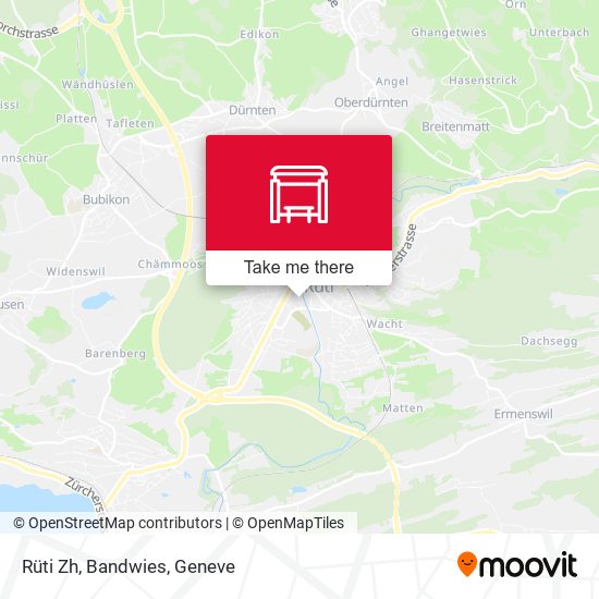 Rüti Zh, Bandwies map