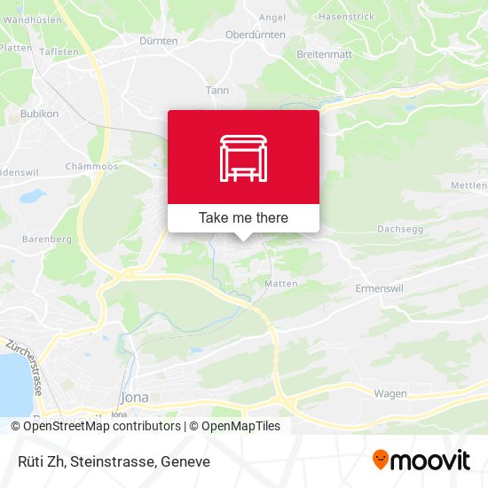 Rüti Zh, Steinstrasse map