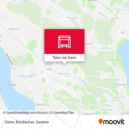 Uster, Bordacker map