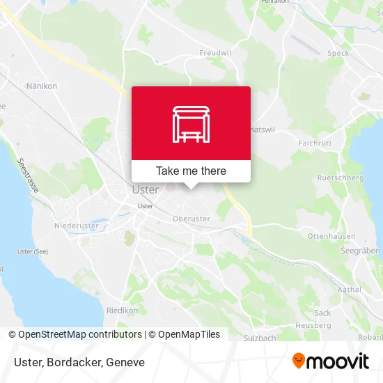 Uster, Bordacker map