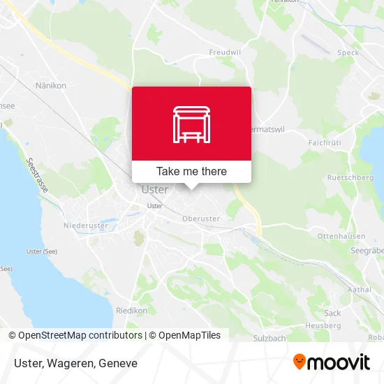 Uster, Wageren map