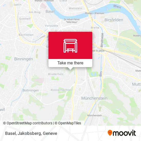 Basel, Jakobsberg map