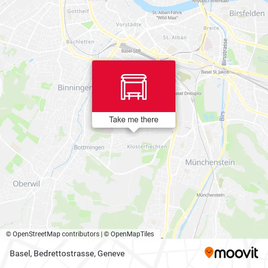 Basel, Bedrettostrasse map