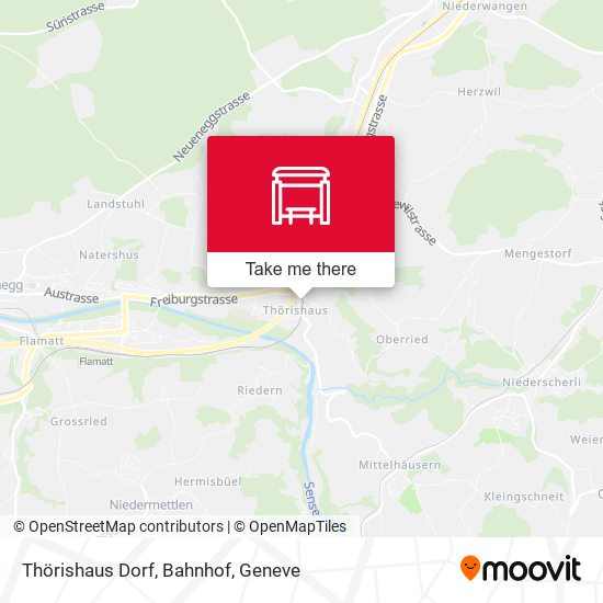 Thörishaus Dorf, Bahnhof map
