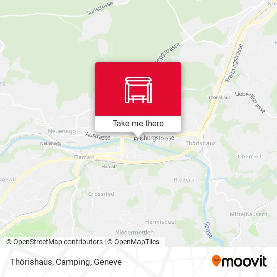 Thörishaus, Camping map