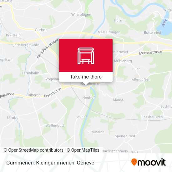 Gümmenen, Kleingümmenen map