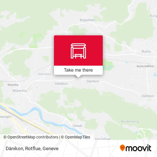 Dänikon, Rotflue map