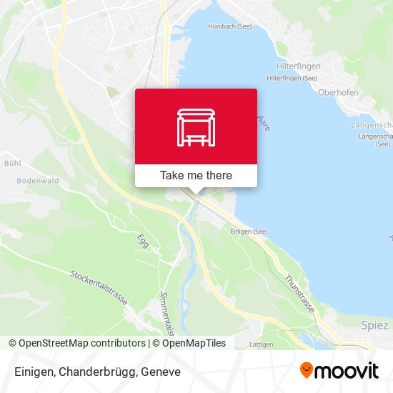 Einigen, Chanderbrügg map