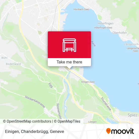 Einigen, Chanderbrügg map