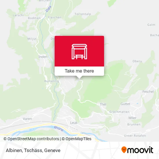 Albinen, Tschäss map