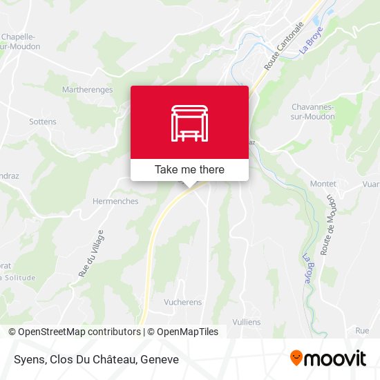 Syens, Clos Du Château map