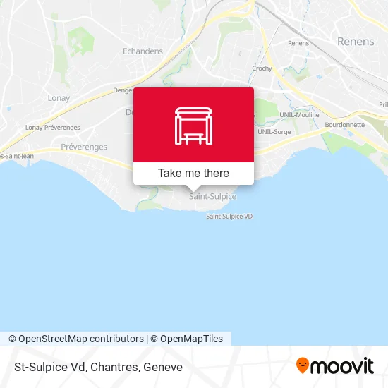 St-Sulpice Vd, Chantres map