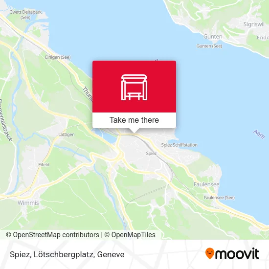 Spiez, Lötschbergplatz map