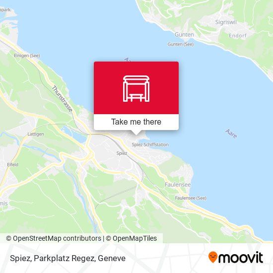 Spiez, Parkplatz Regez map