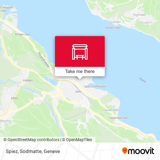 Spiez, Sodmatte map