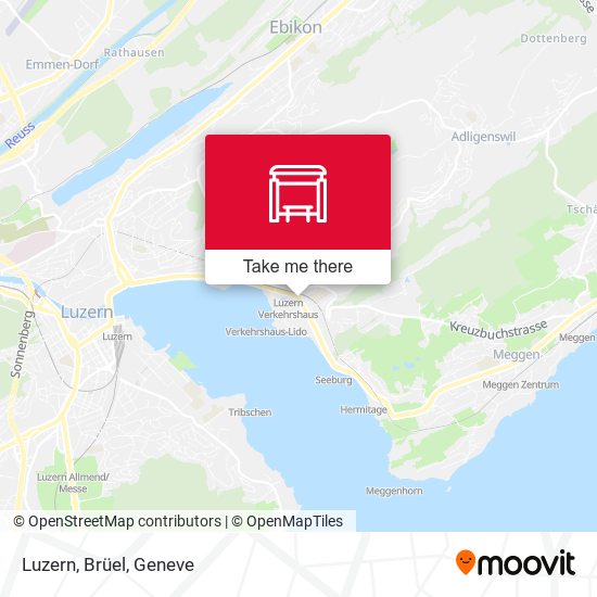 Luzern, Brüel map