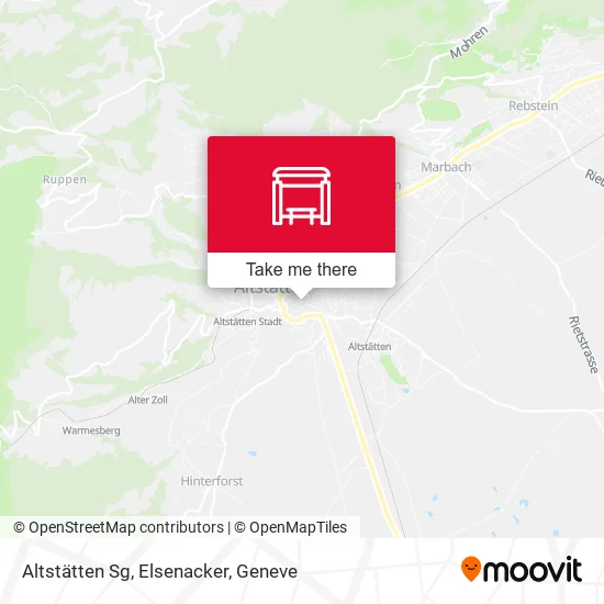 Altstätten Sg, Elsenacker map