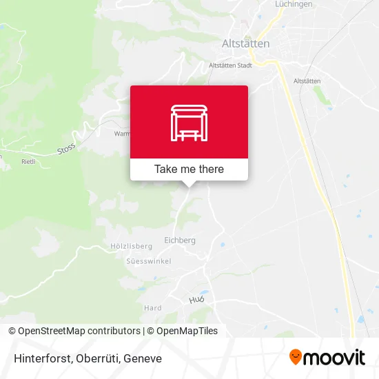 Hinterforst, Oberrüti map
