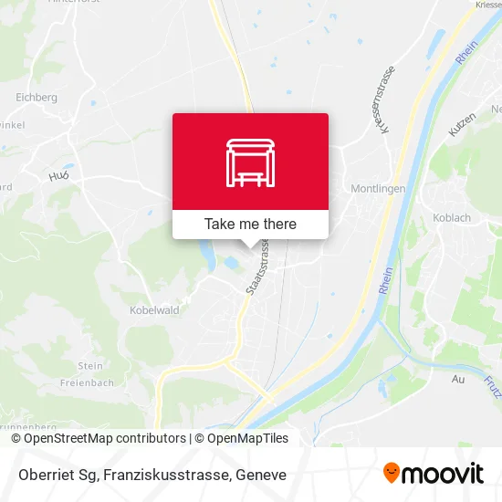 Oberriet Sg, Franziskusstrasse map