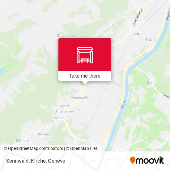 Sennwald, Kirche map