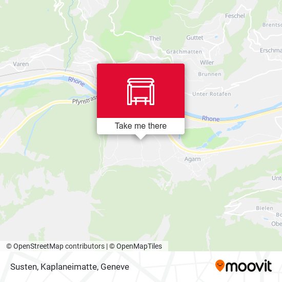 Susten, Kaplaneimatte map