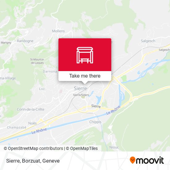 Sierre, Borzuat map