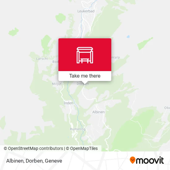 Albinen, Dorben map