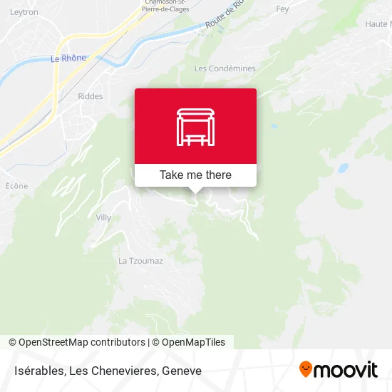 Isérables, Les Chenevieres map