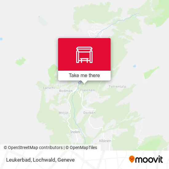 Leukerbad, Lochwald map