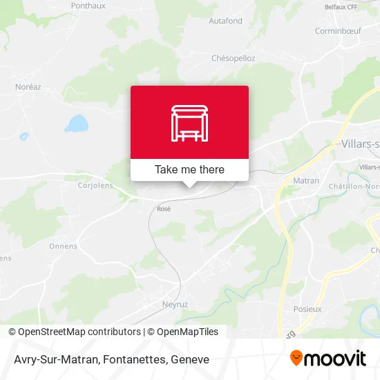 Avry-Sur-Matran, Fontanettes map