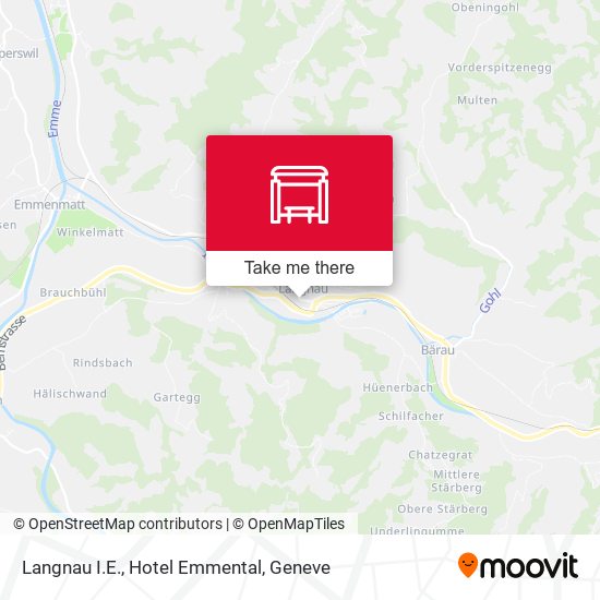 Langnau I.E., Hotel Emmental map
