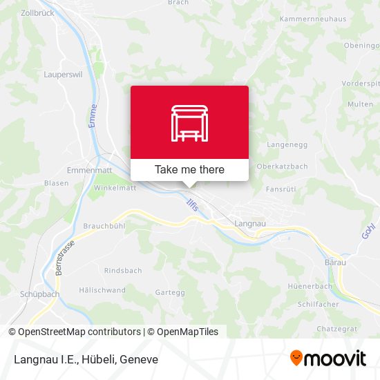 Langnau I.E., Hübeli map