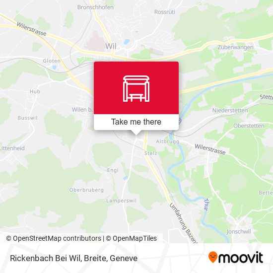 Rickenbach Bei Wil, Breite map