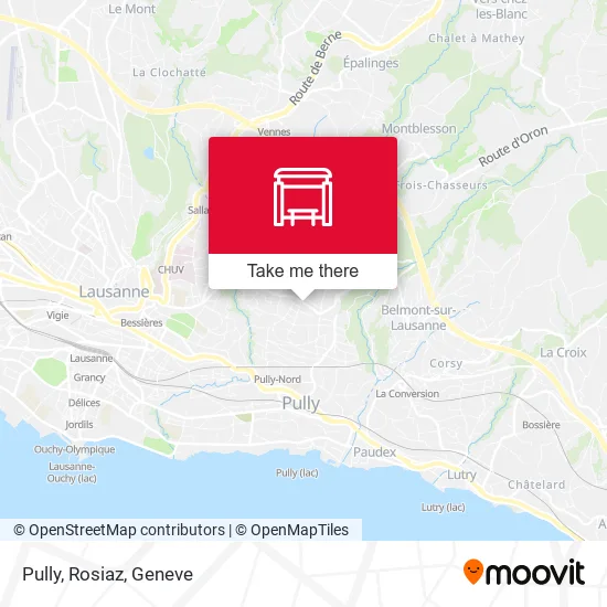 Pully, Rosiaz map