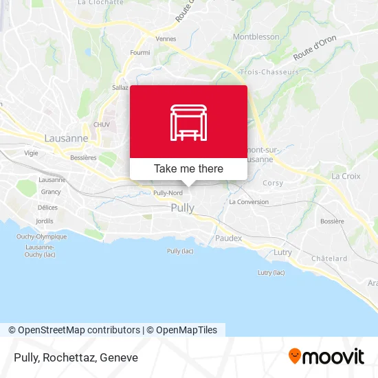 Pully, Rochettaz map