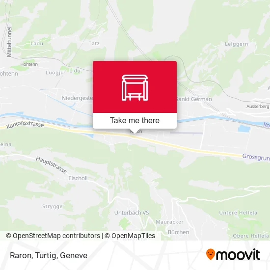 Raron, Turtig map