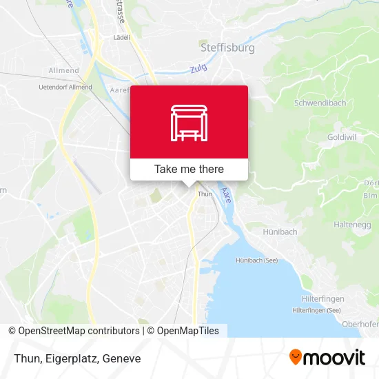 Thun, Eigerplatz map