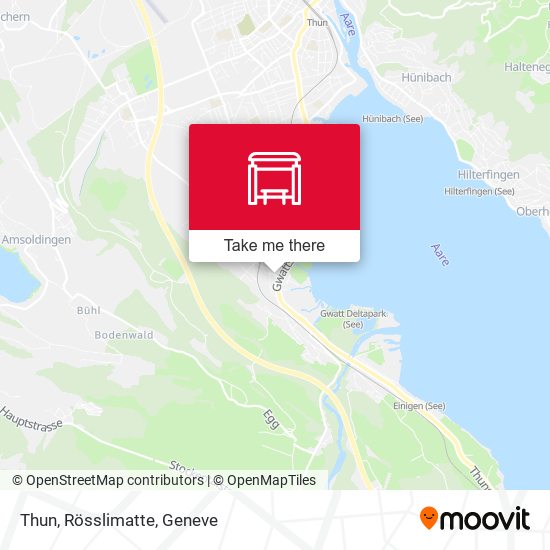 Thun, Rösslimatte map