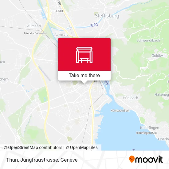 Thun, Jungfraustrasse map