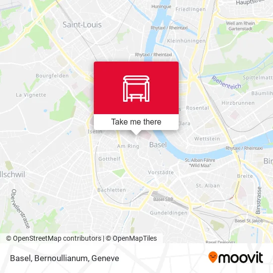 Basel, Bernoullianum map