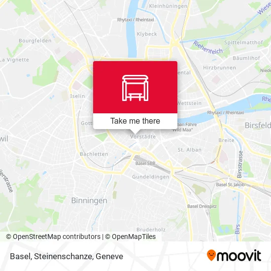 Basel, Steinenschanze map