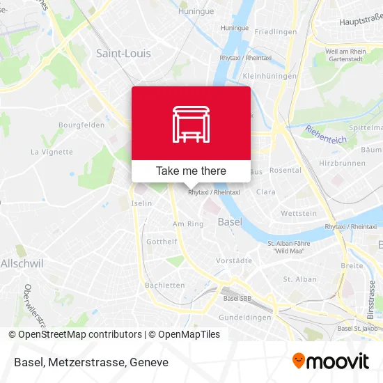 Basel, Metzerstrasse map