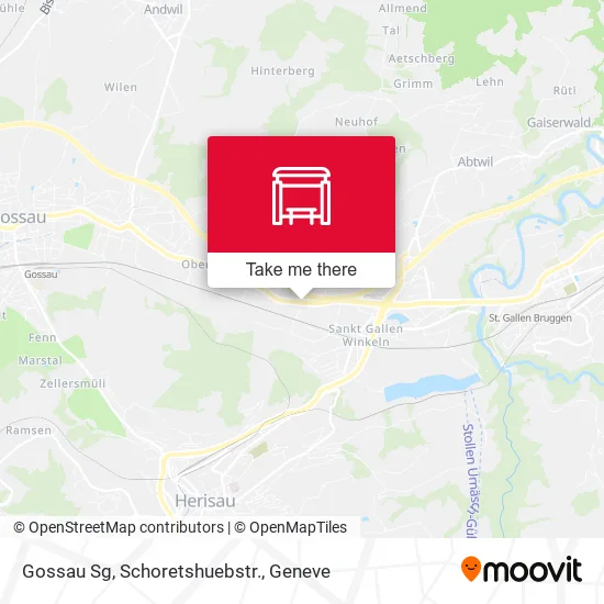 Gossau Sg, Schoretshuebstr. map