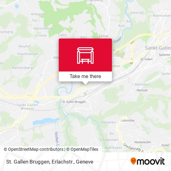 St. Gallen Bruggen, Erlachstr. map